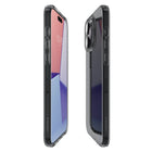 Spigen - Crystal Flex pour iPhone 15 Pro Max - Cristal Clair-Support mince, ergonomique et complet pour le chargement sans fil