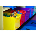 Storex bac à livre extra large - couleurs assorties - paquet de 6-Fait de plastique robuste goutte résistant