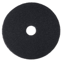 3M - Tampon de decapage noir, 356 mm (14 po) Diametre, Paquet de 5-Utiliser avec les solutions de decapage des planchers à base d'eau pour enlever les anciennes couches de finition et de scellants