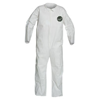 Dupont – Combinaison de protection personnelle ProShield 50, fermeture glissière avant, blanc, petit, 25/pqt (NB120SWHSM002500)-Matériau : Microporeux