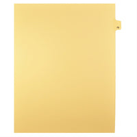Markmaker - Intercalaires imprimes Legal, Chamois, 1/25th coupe, format lettre, sans trous, 25 tabs/PQT, 5 PQT/Boite, Numero 79-Intercalaires imprimes Legal