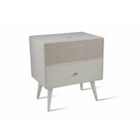 Koble - RALPH la table d'appoint intelligente, Blanc-Couplage stéréo : connectez 2 tables d'appoint pour un véritable son sans fil