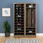 Prepac – Armoire compacte pour souliers, gris délavé-Fabriqué au Canada et répond à toutes les normes de sécurité américaines