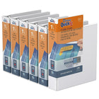 QuickFit Reliure View Junior robuste, format 8,5 po x 5,5 po, anneaux ronds, paquet de 6 ( Blanc, 1,5 po)-3 Reliure À Anneaux