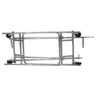Porte-vêtements pliable à double barre, chromé (210003)-Trois réglages de hauteur (55po, 60po et 65po)