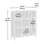 Sauder - 433979 Bibliothèque de 9 cubes - Finition Blade Walnut-7