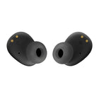 JBL - Vibe Buds Écouteurs véritablement sans fil - Noir-La conception intra ergonomique des JBL Vibe Buds s'adapte si confortablement que vous pouvez oublier que vous les portez - Elle obstrue discrètement vos oreilles en bloquant les bruits externes et en améliorant les performances des graves