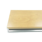 Urbann - Lutrin Y5 sans roulettes - aluminium et bois - naturel-1 tablette intérieure 120 mm x 130 mm (4-3/4" x 5-1/4")