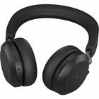 Jabra - Casque Evolve2 75 MS Bluetooth USB Type-C pour Microsoft Teams + station de recharge-Technologie à formation de faisceau à 8 micros