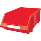 Kleton - Bac Empilable & À Suspendre, 11-13/16po La, 7po H X 17-11/16po P, Rouge, paquet de 5-Capacité 100 lb