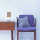 Simple Designs – Lampe de table incandescente, gris (LT2007-GRY)-Idéal pour le salon, la chambre à coucher, le bureau, la chambre des enfants, ou le dortoir