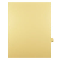 Markmaker - Intercalaires imprimes Legal, Chamois, 1/25th coupe, format lettre, sans trous, 25 tabs/PQT, 5 PQT/Boite, Numero 143-Intercalaires imprimes Legal