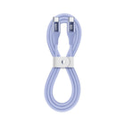 LOGiiX - Vibrance Câble Silicone USB-C vers USB-C - Lavande-Câble de chargement ultra-doux, coloré et flexible de 1M (~ 3 pieds)