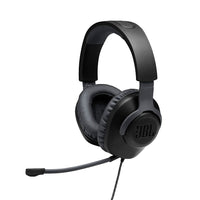 JBL Quantum 100 - Casque gaming filaire circum-aural avec micro amovible - Noir-Casque gaming avec micro voix amovible sur perche