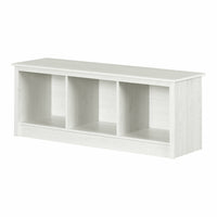 South Shore - Toza - Banc d’entrée avec rangement - Pin blanc-Design tendance : le style contemporain épuré de ce banc d’entrée créera une ambiance accueillante dans votre maison. Déposez de beaux coussins sur le siège et des paniers colorés (non inclus) dans les compartiments ouverts pour personnaliser votre décor!