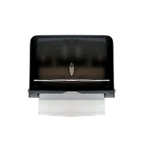 Distributeur d'essuie-mains Futech, petit, 10-1/2" l x 7-1/2" H x 4-1/2" P, noir (PTD007)-Montage mural