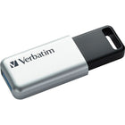 Verbatim - Clé Flash Store N Go Secure Pro USB 3.0 de 32 Go avec cryptage matériel AES 256, argenté-Une fois configurées avec votre mot de passe, toutes les données sauvegardées sur une clé Secure Pro USB ont le cryptage puissant AES 256 bits pour empêcher l'accès non autorisé