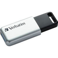 Verbatim - Clé Flash Store N Go Secure Pro USB 3.0 de 32 Go avec cryptage matériel AES 256, argenté-Une fois configurées avec votre mot de passe, toutes les données sauvegardées sur une clé Secure Pro USB ont le cryptage puissant AES 256 bits pour empêcher l'accès non autorisé