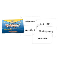 Carte Flash Learning Advantage, nombre entier-Les cartes Flash d'entiers contiennent des problèmes d'addition, de soustraction, de multiplication et de division avec des entiers négatifs et positifs.