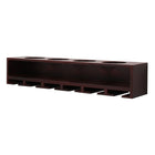 Claret – Étagère murale pour verres et bouteilles de vin, 22 larg. x 5 prof. x 4,5 haut. (po), fini espresso (FN00379-9INT)-Capacité maximale : 15 lb