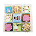 JAM Paper autocollants pour étiquettes de cadeau de Noël faits à la main vers/depuis Noël - Rouge/blanc assorti - 18/paquet-Emballage anglais seulement