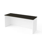 Bureau étroit sans caisson Bestar Pro-Concept Plus - blanc et gris profond-1
