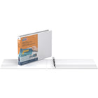 QuickFit Reliure QuickFit  View robuste, 8,5 po x 11 po, orientation paysage, anneaux ronds 1 po, Blanc, paquet de 4-Capacité de 200 feuilles