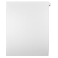 Markmaker - Intercalaires imprimes Legal, Blanc, 1/25th coupe, format lettre, sans trous, 25 tabs/PQT, 5 PQT/Boite, Numero 76-Intercalaires imprimes Legal