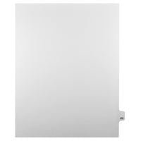 Markmaker - Intercalaires imprimes Legal, Blanc, 1/25th coupe, format lettre, sans trous, 25 tabs/PQT, 5 PQT/Boite, Numero 172-Intercalaires imprimes Legal