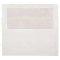 JAM Paper Enveloppes format livret à fermeture gommée, 5 3/4 x 8 3/4 po, blanc et ivoire, paq./100-Blanc et ivoire