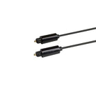 Kanto - Câble TOSLINK, noir, 10 pi (P22F-3000B)-Comprend un port adaptateur Mini-TOSLINK