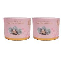 Walkers Pink Gin Truffes 140g (paquet de 2)-Un centre de fines truffes au gin rose enveloppe de delicieux chocolat au lait et saupoudre de sucre