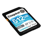Kingston - Carte mémoire SDXC Canvas Go Plus UHS-I de 512 Go-Idéal pour enregistrer des vidéos 4K UHD et des photos en mode rafale sur votre DSLR
