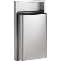 Bradley – Contenant à déchets encastré, acier inoxydable (344-000000)-Capacité : 12 gallons américains