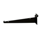 Can-Bramar - Support de tablette pour panneau rainuré, 16 po, noir, 10/paquet-Support de tablette de 16 po pour panneau rainuré avec bord ciselé