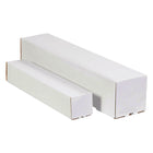 SPC - Tube d’expédition carré - 3 po x 3 po x 37 po - blanc - paquet de 10-Blancs/papier kraft – En carton ondulé 32C