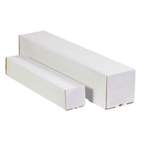 SPC - Tube d’expédition carré - 3 po x 3 po x 37 po - blanc - paquet de 10-Blancs/papier kraft – En carton ondulé 32C