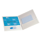 Dossier plastifié à deux pochettes OxfordMD, format lettre, blanc-La chemise à pochette double OxfordMD constitue la norme dans le domaine du stockage de documents papier.