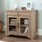 Sauder - 431439 La Collection Rollingwood Base de bibliothèque - Finition Brushed Oak-Le tiroir de rangement est doté de glissières à extension complète pour des stylos, votre agenda et bien plus. 