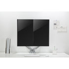 Uplite – Support articulé à ressort mécanique entièrement réglable pour deux moniteur de jusqu'à 32 po, argent (UPMM32MA)-Assemblage facile grâce aux outils et au matériel inclus