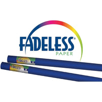 Pacon - Papier à babillard Fadeless ultra résistant à l’usure, 48 po x 12 pi, bleu royal-Bleu royal