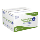 Lingettes au savon de Castille Dynarex - 5" x 7" – 10 boîtes de 100 lingettes-Grandes lingettes emballées individuellement
