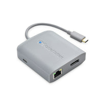 Concentrateur Adaptateur USB-C Multiport Cable Matters avec DisplayPort 4K, 2 Ports USB 2.0-Station D' Accueil USB-C regroupant les connexions Ethernet, USB, DisplayPort et recharge électrique 60 W sur une connexion USB-C unique