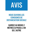 Autocollant Mark Maker Français Vinyle adhésif - Remarquez Nous Suivons Les Conseillers De Distance Sociale-Autocollant autocollant français face adhésive
