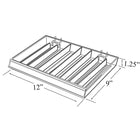 Azar Displays – Plateau à 8 compartiments pour vernis à ongles avec rabat à l’avant, 12 x 9,5 po, 2/paquet (225508)-Chaque fente mesure 1 3/8 po de largeur