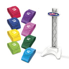 'Hasbro Gaming - Jeu de groupe Twister Air-ALIGNER LES BRACELETS AUX PASTILLES À L'ÉCRAN : Les joueurs s'étirent, tapent des main, font des mouvements et prennent des poses en rythme tout en tentant d'aligner leurs bracelets de poignets et de chevilles avec les pastilles colorées qu'ils voient à l'écran de leur smartphone ou tablette. Ils marquent des points pour chaque pastille alignée