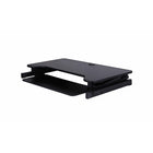 Rocelco - Plateforme surélevée de luxe pour bureau assis/debout, extra-large à hauteur réglable, 37 po, noir-Le plateau de clavier s'étend et se rétracte tout en gardant un espacement de 4.5 "entre le plateau du clavier et le bureau, ce qui permet de garder les bras et les poignets dans une position ergonomique pour éviter les tensions au cou et au dos en position assise ou debout