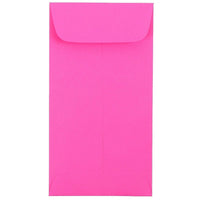 JAM Paper - Enveloppes à monnaie nº 7, 3 1/2 x 6 1/2 po, rose fuchsia intense Brite Hue, 50/paquet-Enveloppes à monnaie
