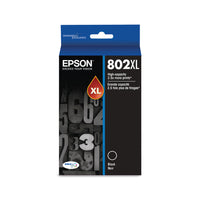 Epson - T802 Cartouche d'encre - Grande capacité - Noir-Qualité photo supérieure à celle des photos de labo