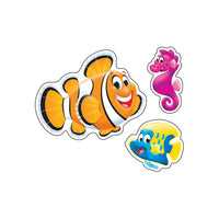 TREND – Autocollants SuperShapes, grand format, copains marins Sea BuddiesMC, paq./160-Modèles spectaculaires aux couleurs vives pour motiver, collectionner, échanger et célébrer les réussites
